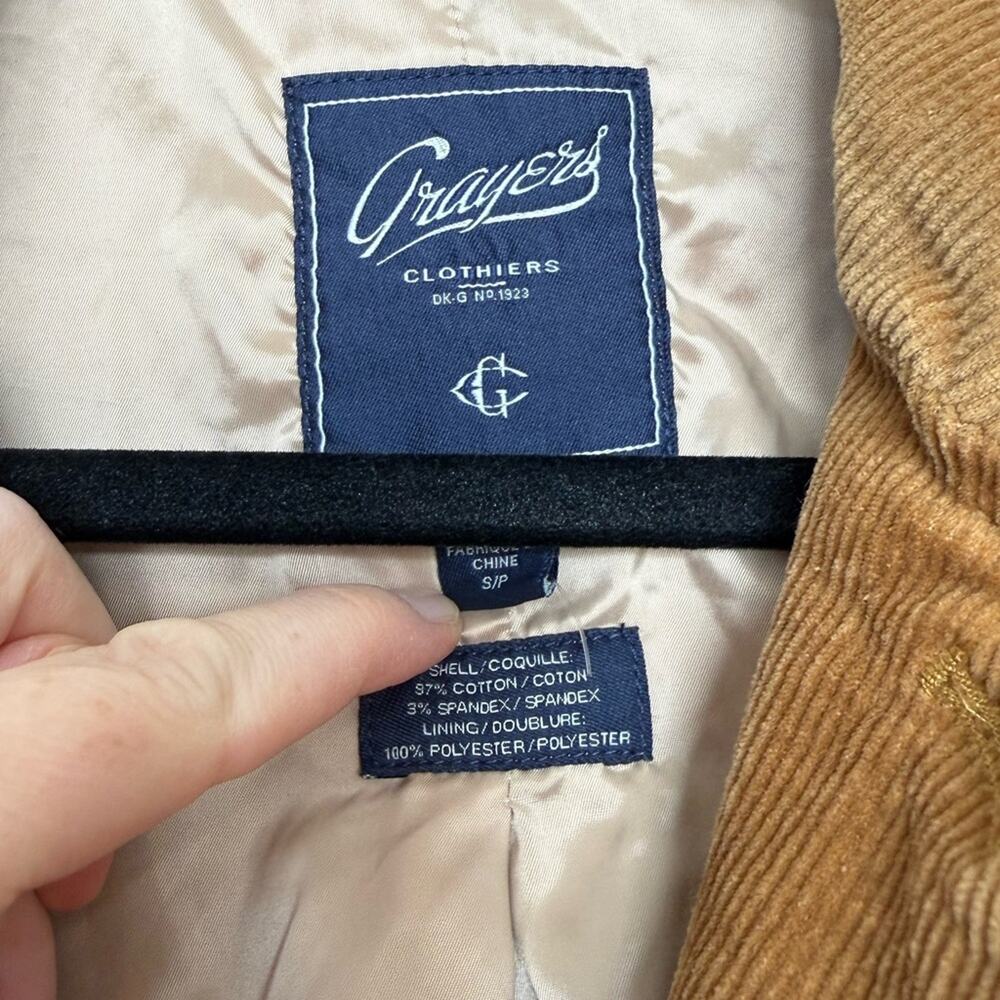 Grayers Fleming's English Corduroy Blazer Saddle - Picture 9 of 11